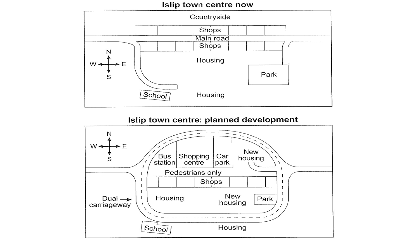 Center Of A Small Town Called Islip As It Is Now And Plan For Its ...