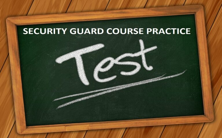 Security Guard Exam Questions